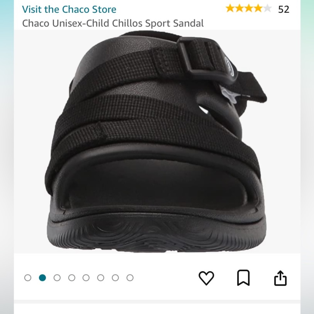 Like New!! 😎 Youth Chacos Chillo Sport Sandal Black 4 Retail $44 - Picture 5 of 10